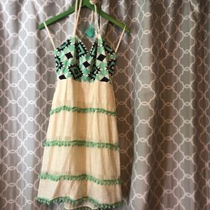 Judith March sundress embroidered hippy vintage